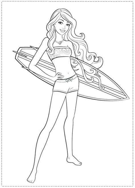 You can check out the rest of our free printable color sheets from the list on the side, happy coloring! Barbie Beach Coloring Pages at GetColorings.com | Free ...