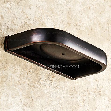 oil rubbed bronze metal shower soap dishes  bathroom