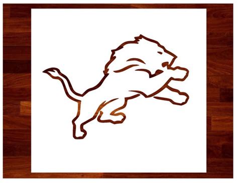 Detroit Lions Custom Stencil