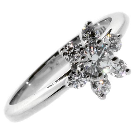 The price for the novo from tiffany & co was $6,300 before tax and $6,859 including ny state sales tax. Tiffany and Co. Diamond Platinum Flower Ring | Flower ...