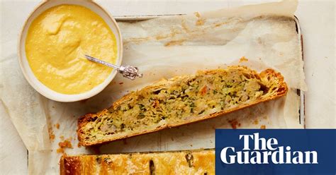 best of british yotam ottolenghi s recipes for sausage pie cherry lollies and peach shortcake