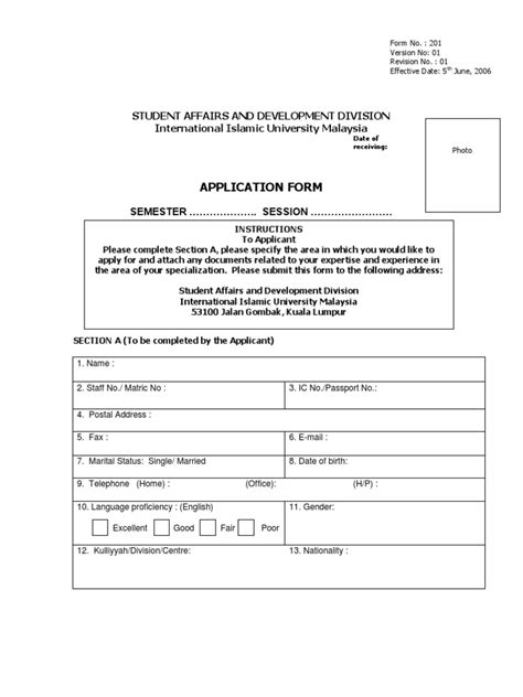 Application Form 1 Pdf Facilitator Behavior Modification