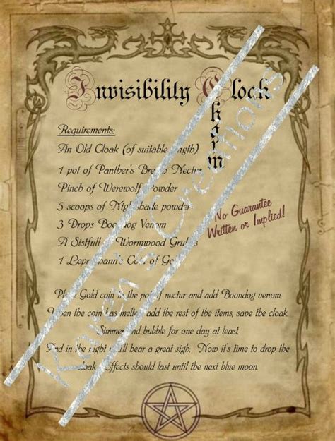 54 Pages Of Spells For Homemade Halloween Spell Book Instant Digital