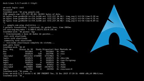 Instalação Do Arch Linux Iso 01012020 Youtube