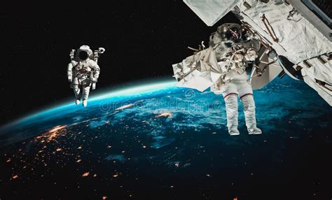 664 Astronaut Working Satellite Stock Photos Free And Royalty Free