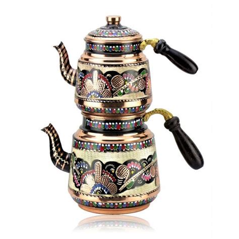 Handmade Copper Turkish Tea Pot Kettle Fairturk Com Turkish Teapot