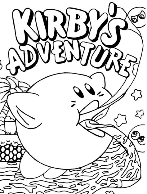 La Aventura De Kirby Para Colorear Imprimir E Dibujar ColoringOnly