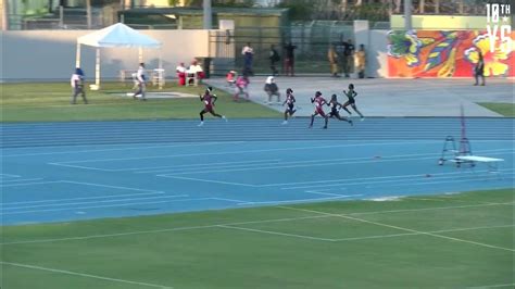 bahamas u20 400m girls a finals carifta trials and national high school championships youtube