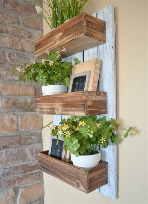 Diy Wooden Wall Planter Little Vintage Nest