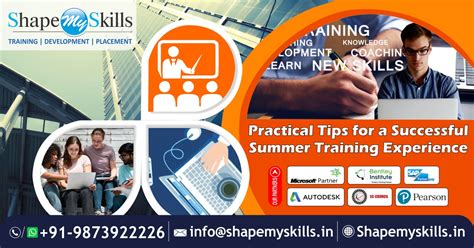 Practical Tips For A Successful Summer Training Experience