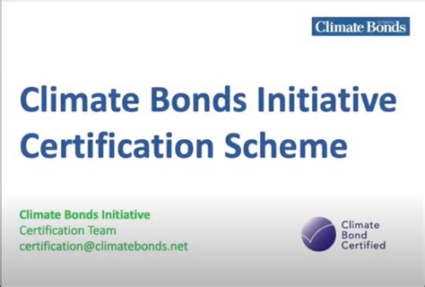 Introduction To Certification Under The Climate Bonds Standard