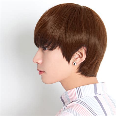 Anime Handsome Boys Short Wig New Vogue Sexy Mens Male Hair Cosplay
