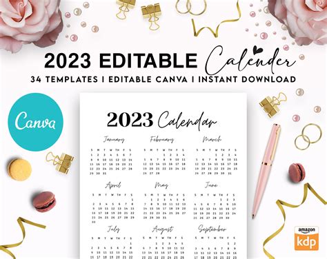 2023 Planner Template: Plan Ahead with Ease - 37 Canva Editable