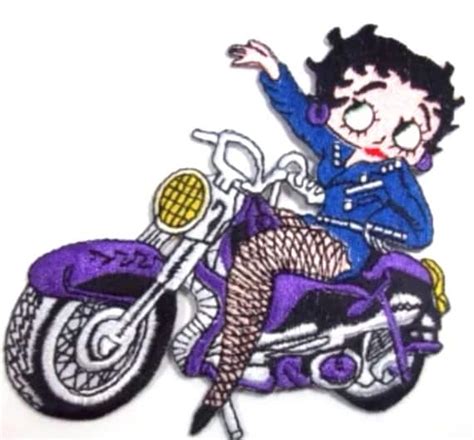This Is A Betty Boop Biker Chick Motorcycle Bike Sew Iron