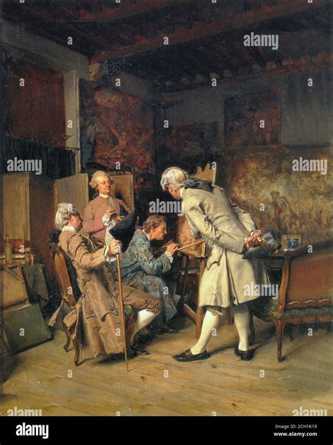 Meissonier Jean Louis Ernest los amantes de la pintura Francés Escuela y principios del