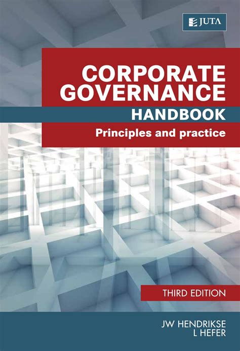 Ebook Corporate Governance Handbook Principles And Practice