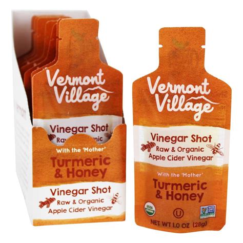 Vermont Village Organic Turmeric And Honey Shot Oz Ct Walmart