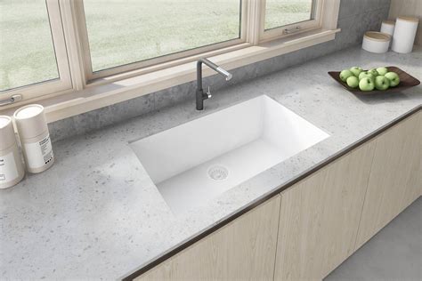 X Inch Granite Composite Undermount Single Bowl Kitchen Sink