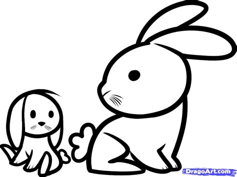 Looking for an easy easter bunny craft to do with your kids this easter? Free Rabbit Line Art, Download Free Clip Art, Free Clip ...