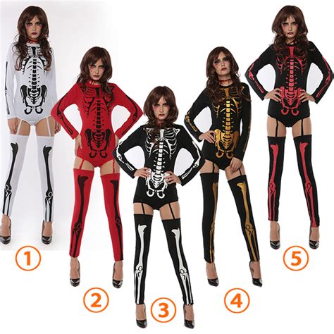 Sexy Skull Dress Skeleton Costume Cosplay Halloween