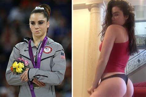 Gold Medal Behind Olympic Gymnast McKayla Maroney Flaunts Bare Butt In