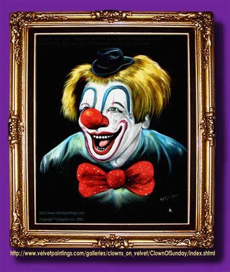 Continuing With The Clown Theme Black Velvet Paintings Of Clowns Are