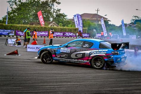 Mazda Rx 8 With An Expert Driver Drifting In A Local Drift Event