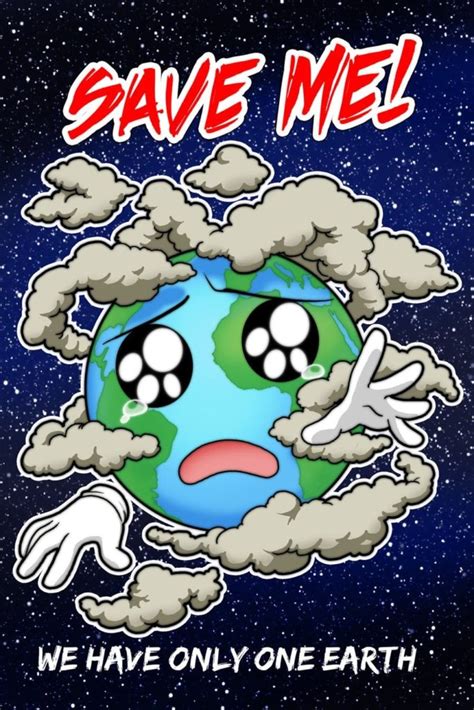 Poster On Save Earth With Slogan Free And Hd