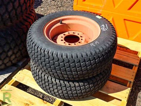 2 Goodyear 27x850 15 Tractor Tires With Rims Roller Auctions