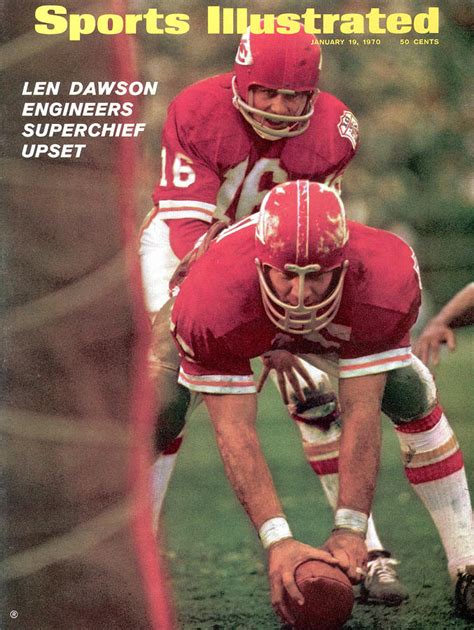 Kansas City Chiefs Qb Len Dawson Super Bowl Iv Sports Illustrated Cover Photograph By Sports