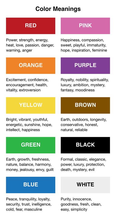 Color Meanings To Help You Choose The Best Colors For Your Next