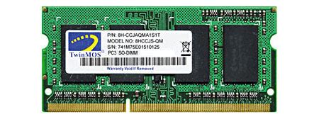 You should consider the following ram 4gb stick from. Twinmos 8GB DDR3 1333BUS Laptop RAM Price in Bangladesh ...