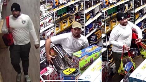 Police Seek Man Caught On Camera Stealing From Toy Store
