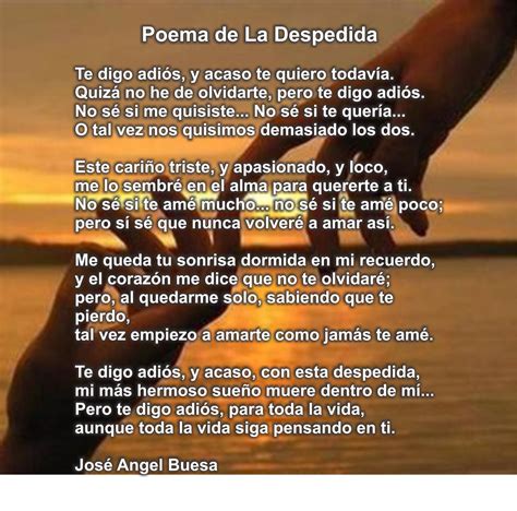 Lindos Poemas De Despedida Cula