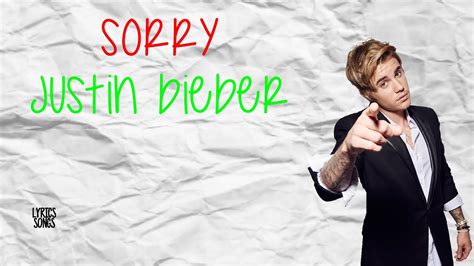 Read boyfriend by justin bieber from the story lyrics by alexanderthethird with 202 reads. Sorry-Justin Bieber (Lyrics/Letra) | Lyrics Songs - YouTube
