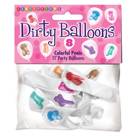 Dirty Balloons 8pcs Colorful Penis Different Pecker Images 11 Latex