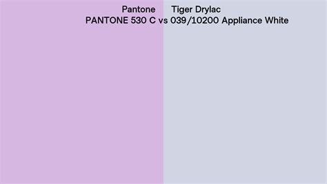 Pantone C Vs Tiger Drylac Appliance White Side By Side