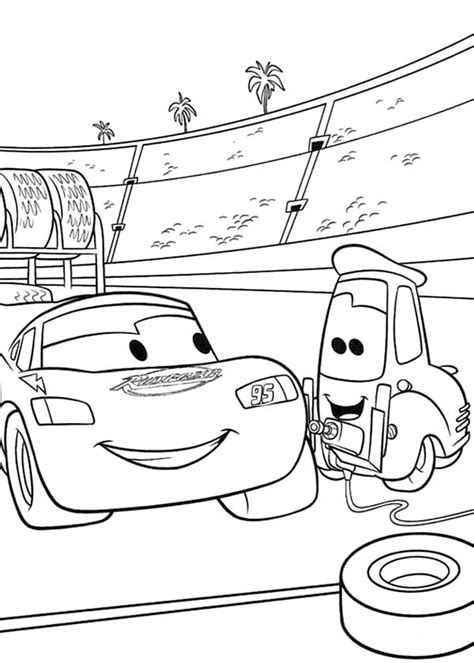 * you need to follow the numbers in coloring area and a special color palette suggests you what color each number. Ivan Lifting Lighting McQueen In Disney Cars Coloring Page ...