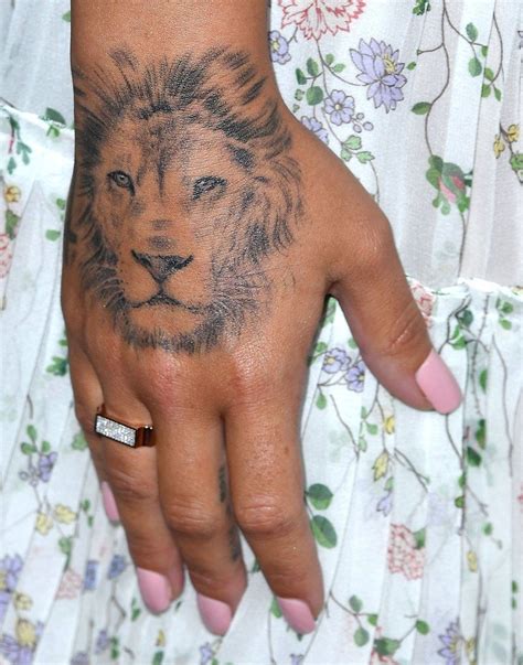 Womens Lion Hand Tattoo Demi Lovato Viraltattoo
