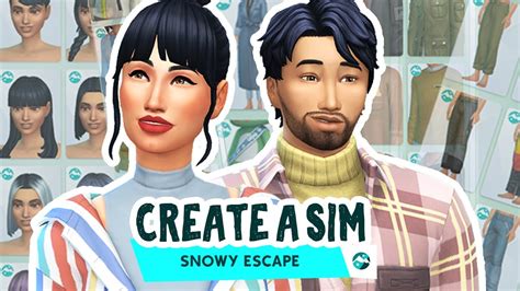Create A Sim The Sims 4 Snowy Escape Youtube