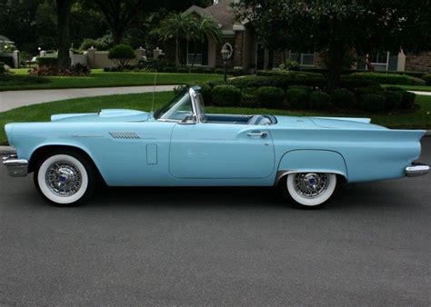 Azure Blue Ford Thunderbird Classic Cars Old Classic Cars