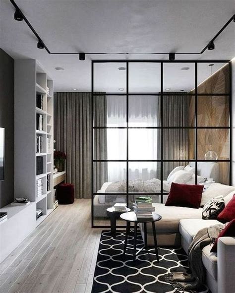 Apartment Room Divider Ideas Studio Apartment Living Condo Interior