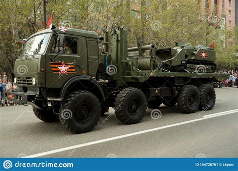 Army Trucks In Military Parade Tyumen Russia Editorial Photo Image