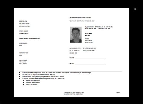 Drivers Permit Texas Temp In 2019 Fake Documents Drivers Permit