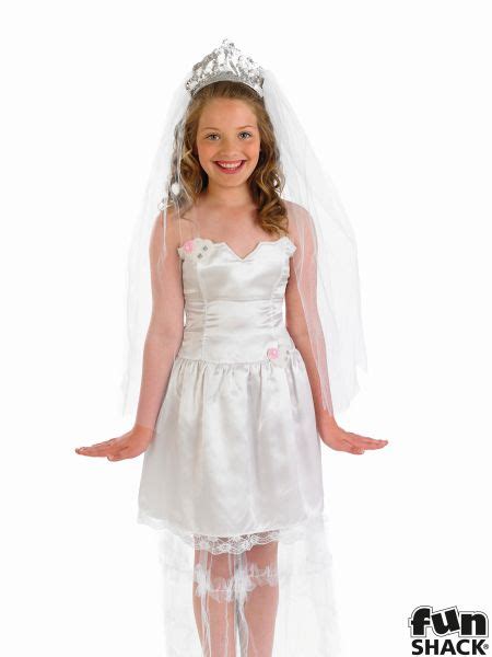 Sale Kids Princess Bride Girls Wedding Day Fancy Dress Childs Costume