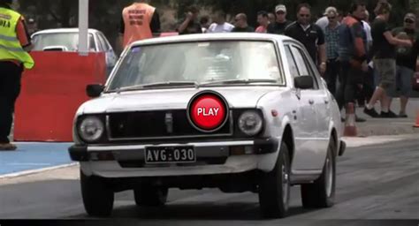 1970s Toyota Corolla Sleeper With Nissan V6 Turbo Runs 14 Mile In 11s