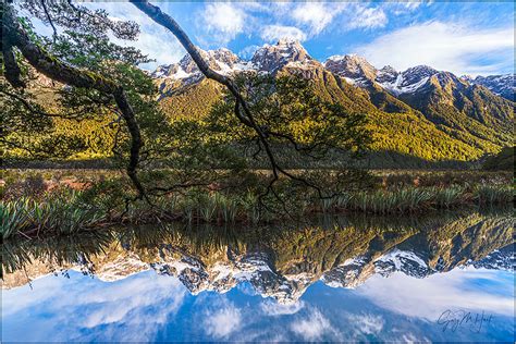 Reflection Mirror Lakes New Zealand Landscape And Rural Photos Gary