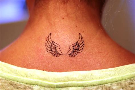 Angel Wing Neck Tattoos For Men Wings Png Wallpaper