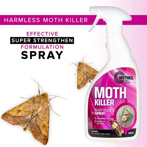 MothKil Moth Killer Spray Fast Acting Moth Repellent Killer Spray For