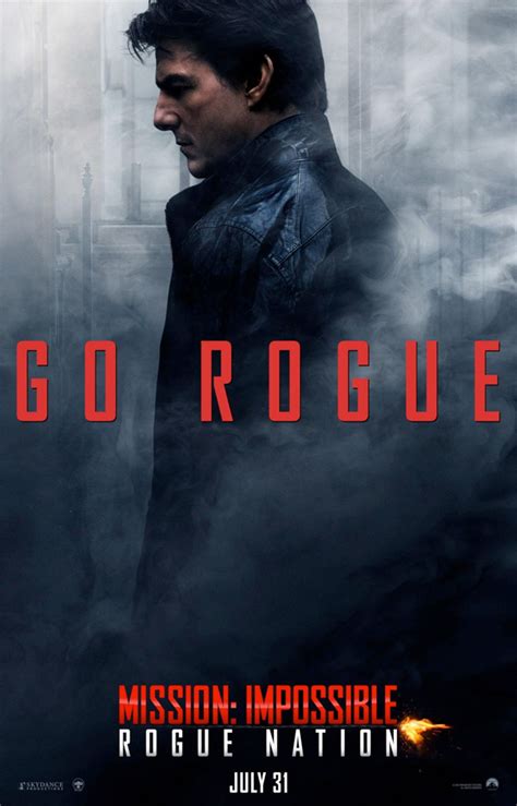 Go Rogue Character Posters For Mission Impossible Rogue Nation